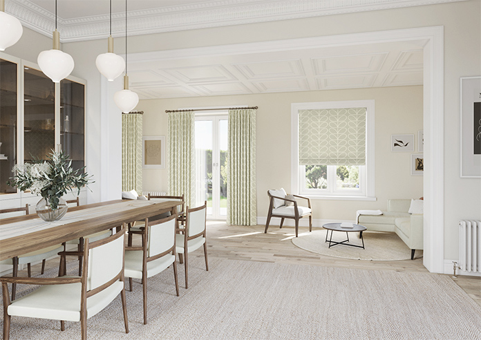 Orla Kiely Jumbo Linear Stem, Pebble - Roman Blind - Image 6